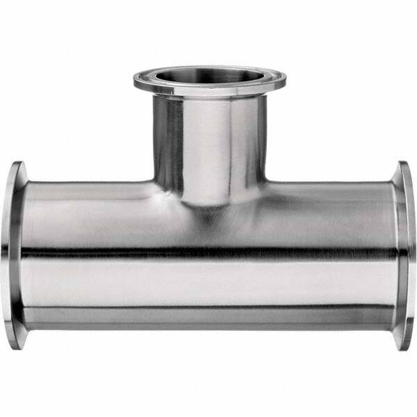 Value Collection - Sanitary Stainless Steel Pipe Fittings Type: Tee Style: Quick-Clamp - Exact Tooling