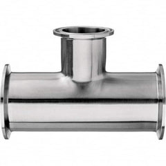 Value Collection - Sanitary Stainless Steel Pipe Fittings Type: Tee Style: Quick-Clamp - Exact Tooling