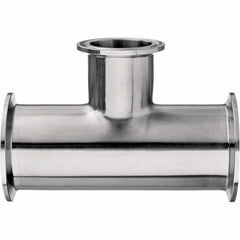 Value Collection - Sanitary Stainless Steel Pipe Fittings Type: Tee Style: Quick-Clamp - Exact Tooling