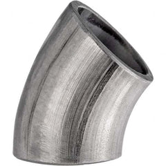 Value Collection - Sanitary Stainless Steel Pipe Fittings Type: 45 Short Elbow Style: Butt Weld - Exact Tooling