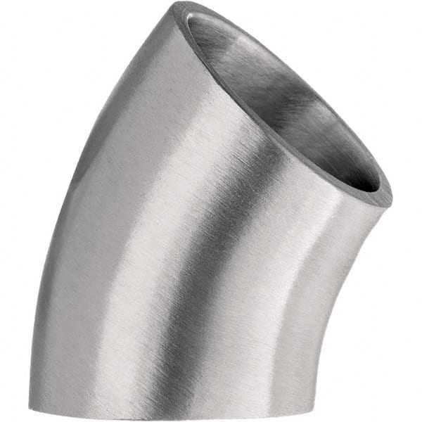Value Collection - Sanitary Stainless Steel Pipe Fittings Type: 45 Short Elbow Style: Butt Weld - Exact Tooling