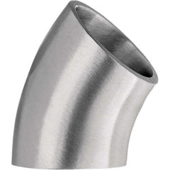 Value Collection - Sanitary Stainless Steel Pipe Fittings Type: 45 Short Elbow Style: Butt Weld - Exact Tooling