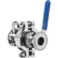 Value Collection - Sanitary Stainless Steel Pipe Fittings Type: Ball Valve Style: Quick-Clamp - Exact Tooling