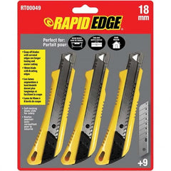 Rapid Edge - Utility Knives, Snap Blades & Box Cutters Type: Snap Knife Blade Type: Snap - Exact Tooling