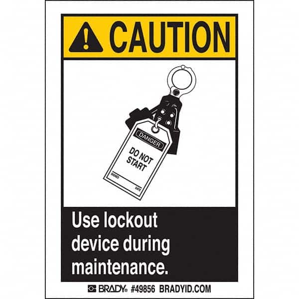 Brady - Safety & Facility Labels Message Type: Accident Prevention Header: CAUTION - Exact Tooling