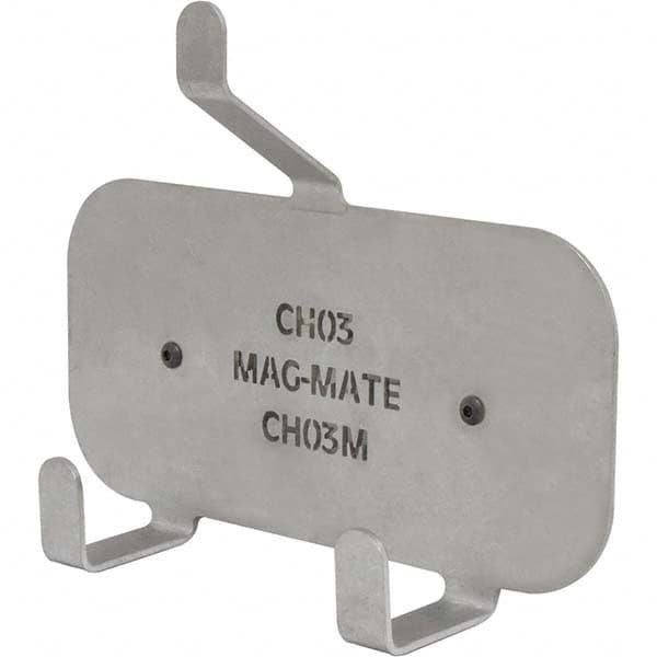 Mag-Mate - Coat & Hat Hooks Type: Double Coat & Hat Hook w/ Magnetic Mount Projection: 2-19/32 (Inch) - Exact Tooling