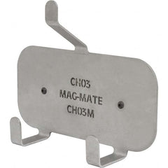 Mag-Mate - Coat & Hat Hooks Type: Double Coat & Hat Hook w/ Magnetic Mount Projection: 2-19/32 (Inch) - Exact Tooling