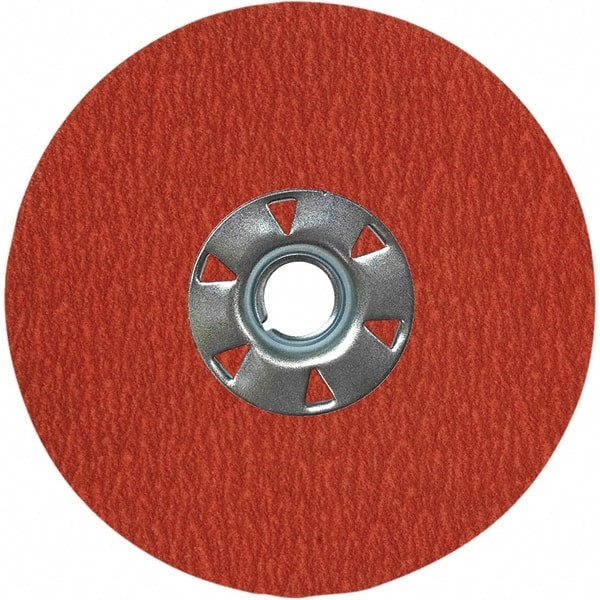 VSM - 7" Diam 7/8" Hole 50 Grit Fiber Disc - Coarse Grade, Ceramic, 8,000 Max RPM, Series XF885 - Exact Tooling
