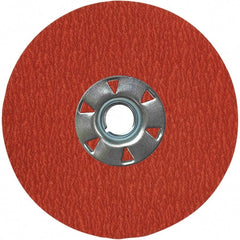 VSM - 7" Diam 7/8" Hole 24 Grit Fiber Disc - Very Coarse Grade, Ceramic, 8,000 Max RPM, Series XF885 - Exact Tooling