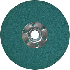 VSM - 7" Diam 7/8" Hole 36 Grit Fiber Disc - Very Coarse Grade, Zirconia Alumina, 8,000 Max RPM, Series ZF047 - Exact Tooling