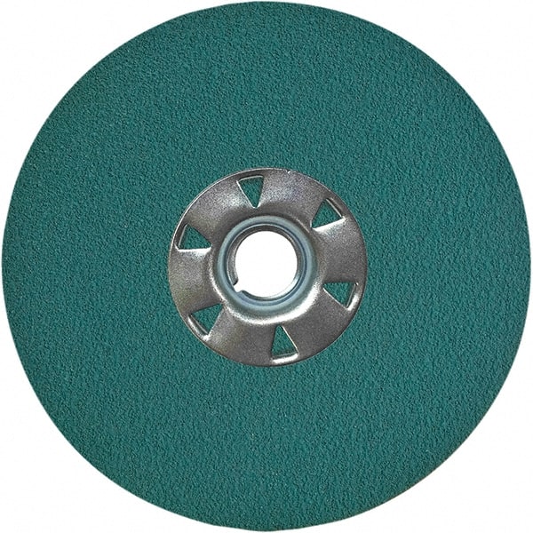 VSM - 7" Diam 7/8" Hole 50 Grit Fiber Disc - Coarse Grade, Zirconia Alumina, 8,000 Max RPM, Series ZF047 - Exact Tooling