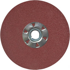 VSM - 7" Diam 7/8" Hole 80 Grit Fiber Disc - Medium Grade, Aluminum Oxide, 8,000 Max RPM, Series KF708 - Exact Tooling