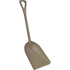 Remco - 17" High x 14" Wide Square Plastic Shovel - 42" Long Plastic D-Grip Handle, No Step - Exact Tooling