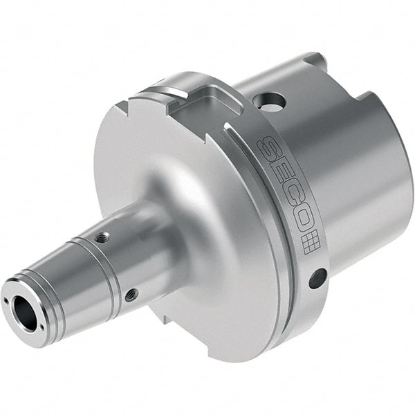 Seco - 1-1/4" Hole Diam, HSK125 Taper Shank Shrink Fit Tool Holder & Adapter - 3.6083" Projection, 1.8898" Nose Diam, 2.01mm Clamping Depth, Through Coolant - Exact Tooling