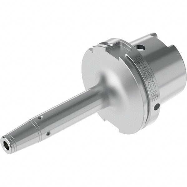 Seco - 10mm Hole Diam, HSK125 Taper Shank Shrink Fit Tool Holder & Adapter - 171mm Projection, 24mm Nose Diam, 263 RPM, Through Coolant - Exact Tooling