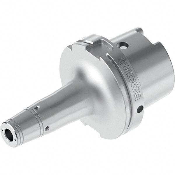 Seco - 1" Hole Diam, HSK125 Taper Shank Shrink Fit Tool Holder & Adapter - 5.1083" Projection, 1.8898" Nose Diam, 1.85mm Clamping Depth, Through Coolant - Exact Tooling