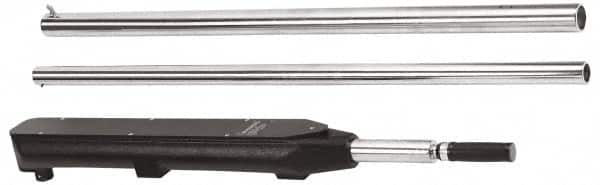 Proto - 1" Drive Micrometer Fixed Head Torque Wrench - 400 Ft/Lb to 2,000 Ft/Lb Torque, 107-1/2" OAL, 10 Ft/Lb Graduation, Ratchet Head - Exact Tooling