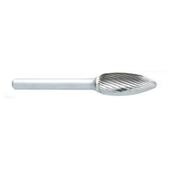 ‎SN-1 -6mm × 8mm LOC × 6mm Shank × 50mm OAL Inverted Taper Carbide Medium Right Hand Spiral Burr - Exact Tooling