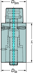 C63910163140A ADAPTER CAPTO - Exact Tooling