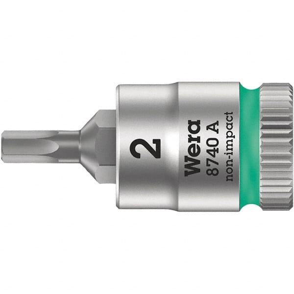 Wera - 1/4" Drive, 7/64" Hex Bit Socket - 3-3/4" OAL - Exact Tooling