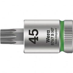 Wera - 3/8" Drive, T27 Torx Bit Socket - 1-3/8" OAL - Exact Tooling