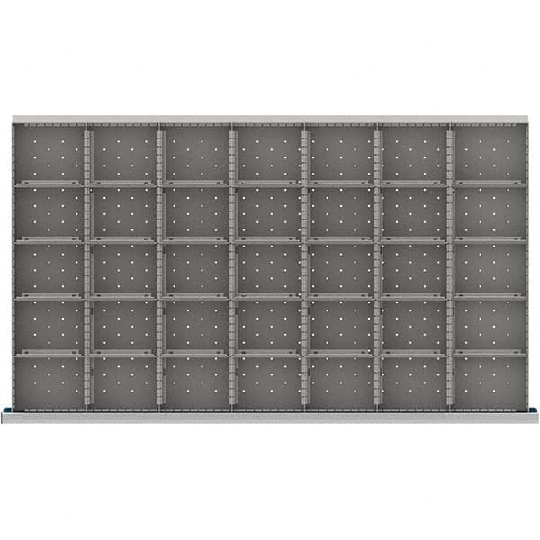 LISTA - 35-Compartment Drawer Divider Layout for 3.15" High Drawers - Exact Tooling