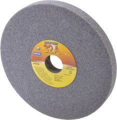 Norton - 8" Diam x 1-1/4" Hole x 3/4" Thick, J Hardness, 46 Grit Surface Grinding Wheel - Aluminum Oxide, Type 1, Coarse Grade, 3,600 Max RPM, Vitrified Bond, No Recess - Exact Tooling