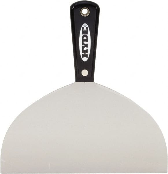 Hyde Tools - 8" Wide Flexible Blade Carbon Steel Joint Knife - Flexible, Nylon Handle - Exact Tooling