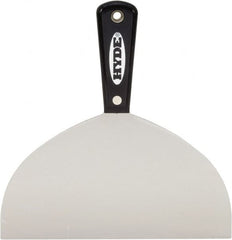 Hyde Tools - 8" Wide Flexible Blade Carbon Steel Joint Knife - Flexible, Nylon Handle - Exact Tooling