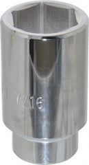 Proto - 1-7/16", 1/2" Drive, Deep Hand Socket - 6 Points, 3-1/2" OAL - Exact Tooling