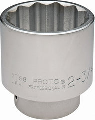 Proto - 2-3/4", 1" Drive, Standard Hand Socket - 12 Points, 4-7/16" OAL - Exact Tooling