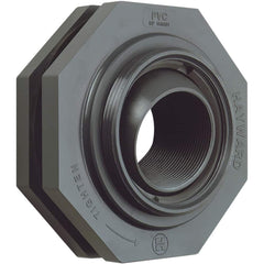 Hayward - Plastic Pipe Fittings; Type: Bulkhead Fitting ; Fitting Size: 3 (Inch); End Connections: FNPT x FNPT ; Material: PVC ; Schedule: 80 ; Maximum Pressure (psi): 150.00 - Exact Tooling