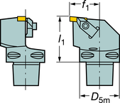 C6-TLER-45065-3 Capto® and SL Turning Holder - Exact Tooling