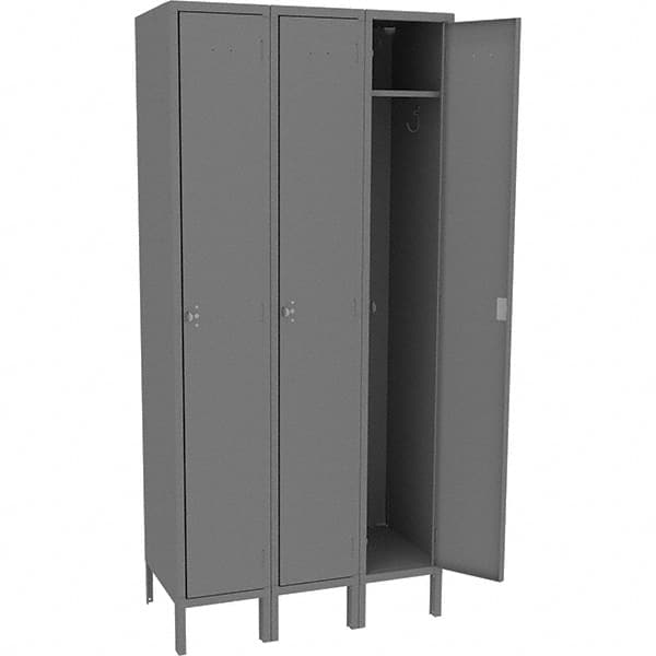 Tennsco - 3 Door, 1 Tier, Welded Locker - Exact Tooling