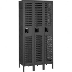 Tennsco - 3 Door, 1 Tier, Welded Locker - Exact Tooling