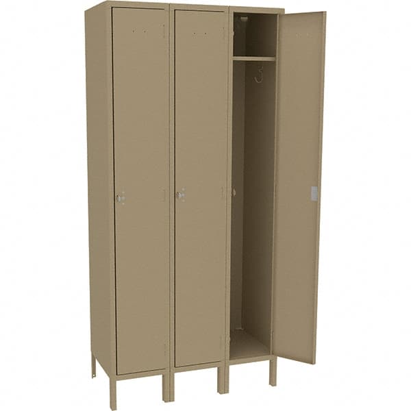 Tennsco - 3 Door, 1 Tier, Welded Locker - Exact Tooling