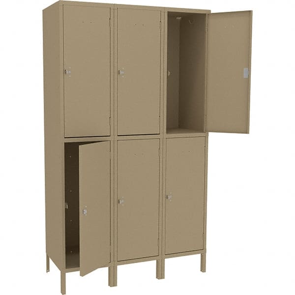 Tennsco - 6 Door, 2 Tier, Welded Locker - Exact Tooling