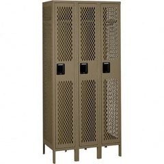 Tennsco - 3 Door, 1 Tier, Welded Locker - Exact Tooling