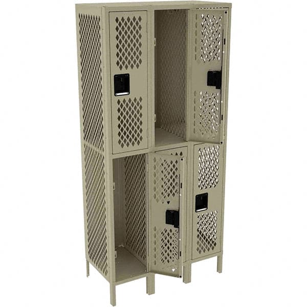 Tennsco - 6 Door, 2 Tier, Welded Locker - Exact Tooling