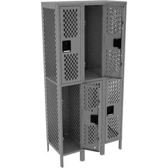 Tennsco - 6 Door, 2 Tier, Welded Locker - Exact Tooling