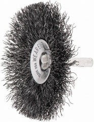 Anderson - 1/8" Shank Diam, Cup Brush - 0.0118 Wire Diam - Exact Tooling