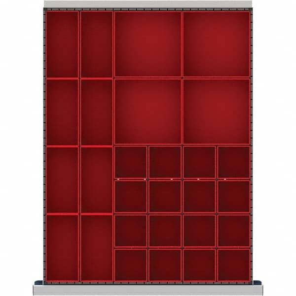 LISTA - 28-Compartment Drawer Divider Layout for 2.17" High Drawers - Exact Tooling