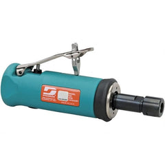 Dynabrade - 1/4" Collet, Straight Handle, Air Straight Die Grinder - 20,000 RPM, Front Exhaust, 24 CFM, 0.5 hp, 90 psi, 1/4 NPT Inlet - Exact Tooling