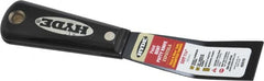 Hyde Tools - 1-1/4" Wide Steel Putty Knife - Stiff, Nylon Handle, 7.6" OAL - Exact Tooling