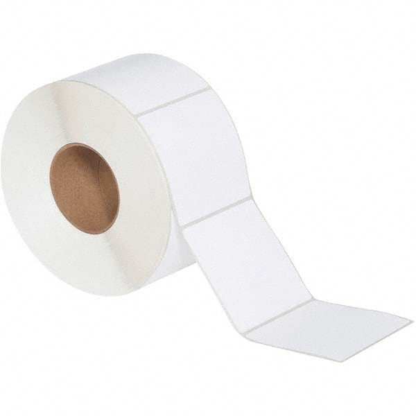 Value Collection - Pack of 4 Rolls, 1,500 Labels per Roll, 4" x 4" White Topcoated Facestock Thermal Labels - Exact Tooling