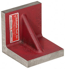 Suburban Tool - 10" Wide x 10" Deep x 10" High Cast Iron Precision-Ground Angle Plate - Standard Plate, Flat Surface, Double Web, 1" Thick, Single Plate - Exact Tooling