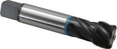 Emuge - 1-1/4 - 12 UNF 5 Flute 2B Modified Bottoming Spiral Flute Tap - Cobalt, Oxide Finish, 5.906" OAL, Right Hand Flute, Right Hand Thread, Series Enorm-VA - Exact Tooling