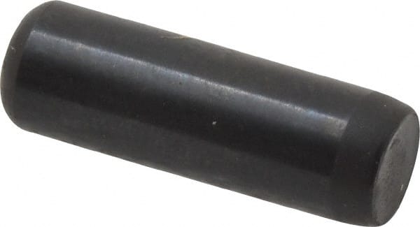 Holo-Krome - 1/4" Diam x 3/4" Pin Length 4000 Alloy Steel Oversized Dowel Pin - Black Luster Finish, C 47-58 & C 60 (Surface) Hardness, 1 Beveled & 1 Rounded End - Exact Tooling