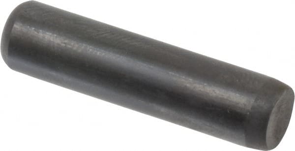 Holo-Krome - 1/4" Diam x 1" Pin Length 4000 Alloy Steel Oversized Dowel Pin - Black Luster Finish, C 47-58 & C 60 (Surface) Hardness, 1 Beveled & 1 Rounded End - Exact Tooling
