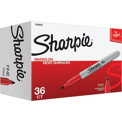 Sharpie - Markers & Paintsticks Type: Permanent Color: Red - Exact Tooling